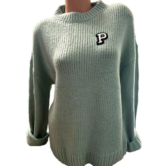 PINK Victoria’s Secret Navy Bulky Knit 🧶 Sweater - Picture 4 of 6